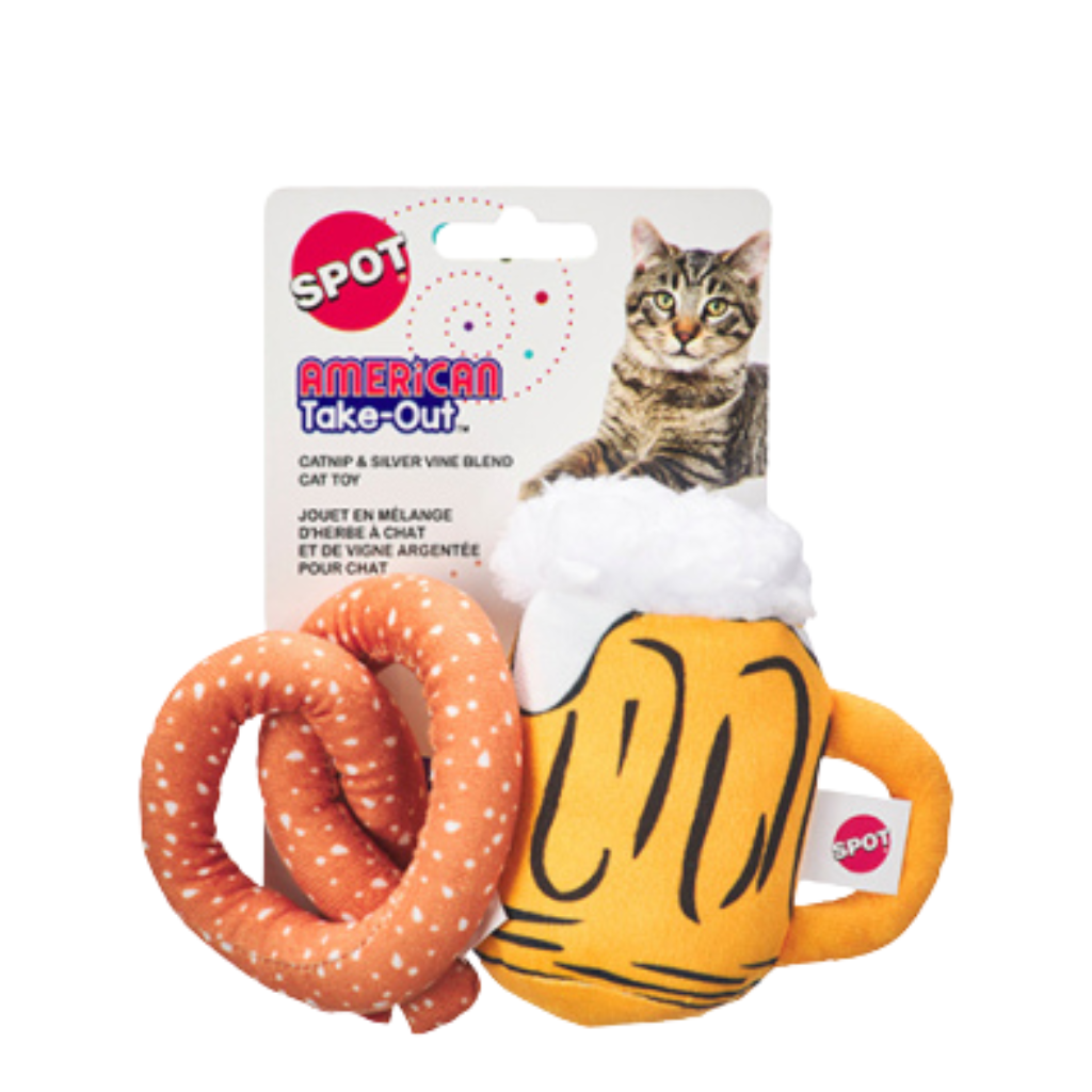 SPOT American Take Out Assorted Cat toy 2 Pack