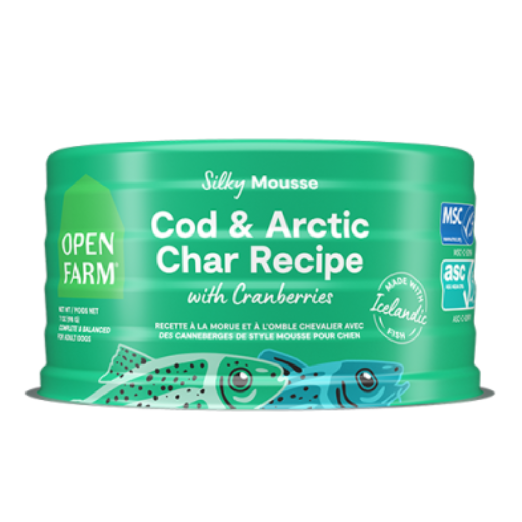 Open Farm Silky Mousse Cod & Arctic Char Recipe with Cranberries Wet Dog Food