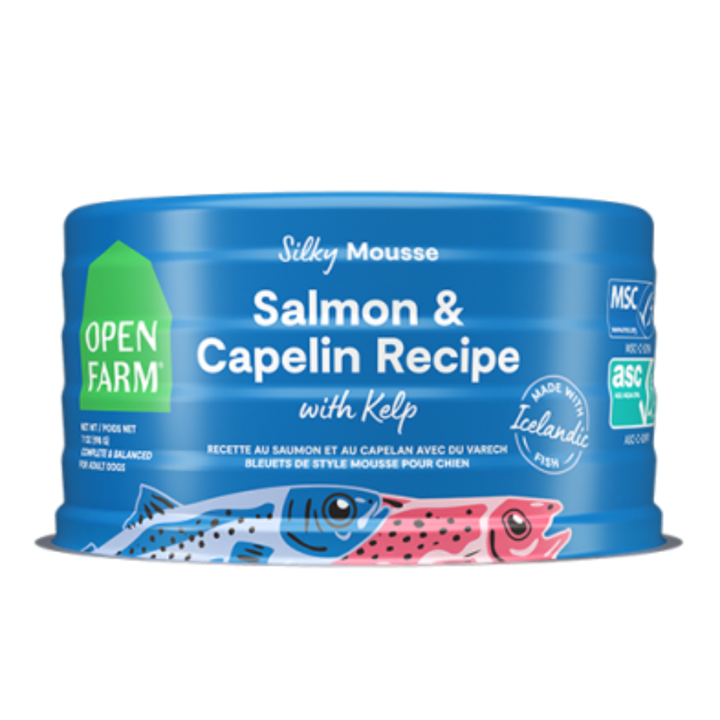 Open Farm Silky Mousse Salmon & Capelin Recipe with Kelp Wet Dog Food