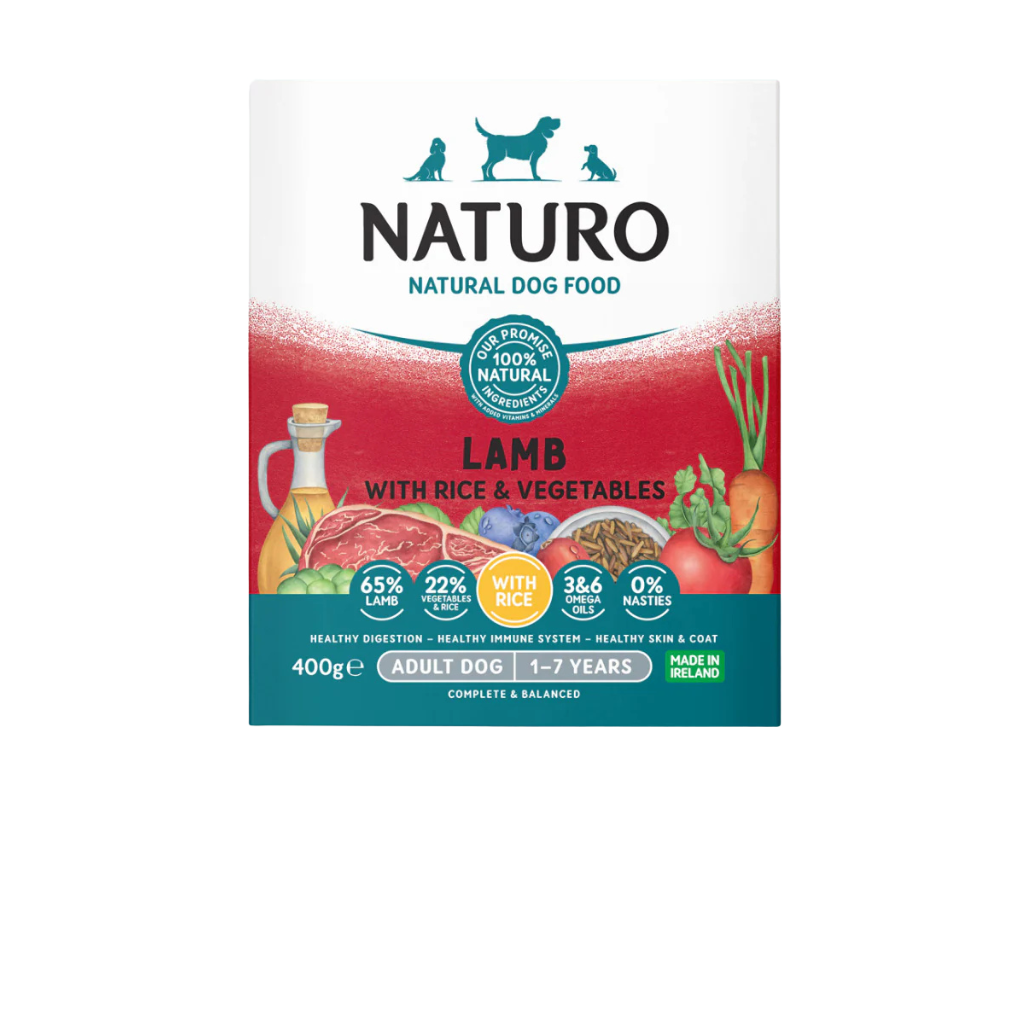 Naturo Adult Lamb Rice and Vegetables Wet Dog Food