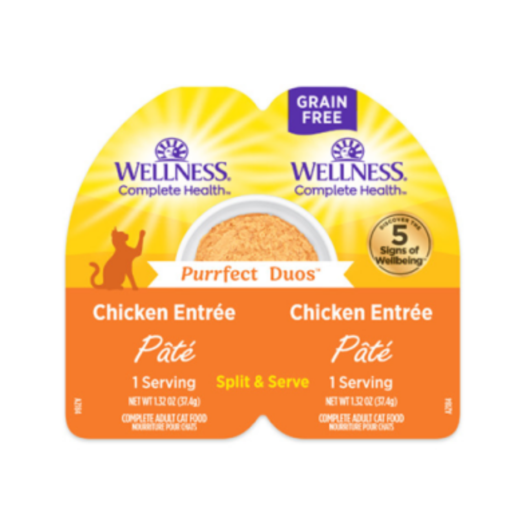 Wellness Complete Health Purrfect Duos Chicken Entrée Pâté Wet Cat Food