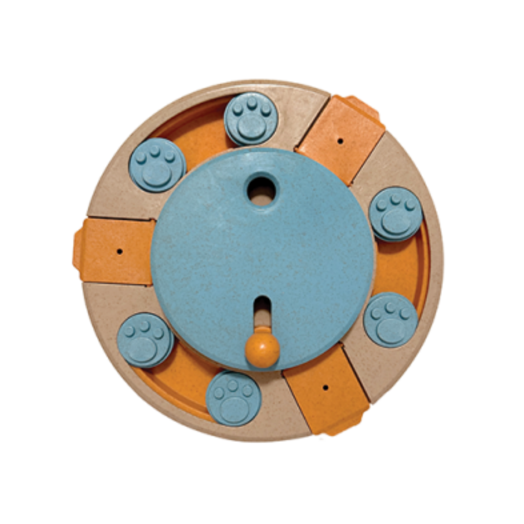 foufouBRANDS fouFIT Hide 'n Seek Multi-Play Turntable 10.5" Puzzle Toy for Dogs