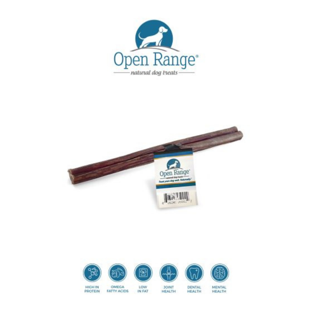Open Range Odour Controlled Mini Veal Bully Stick Dog Treat 5-6"