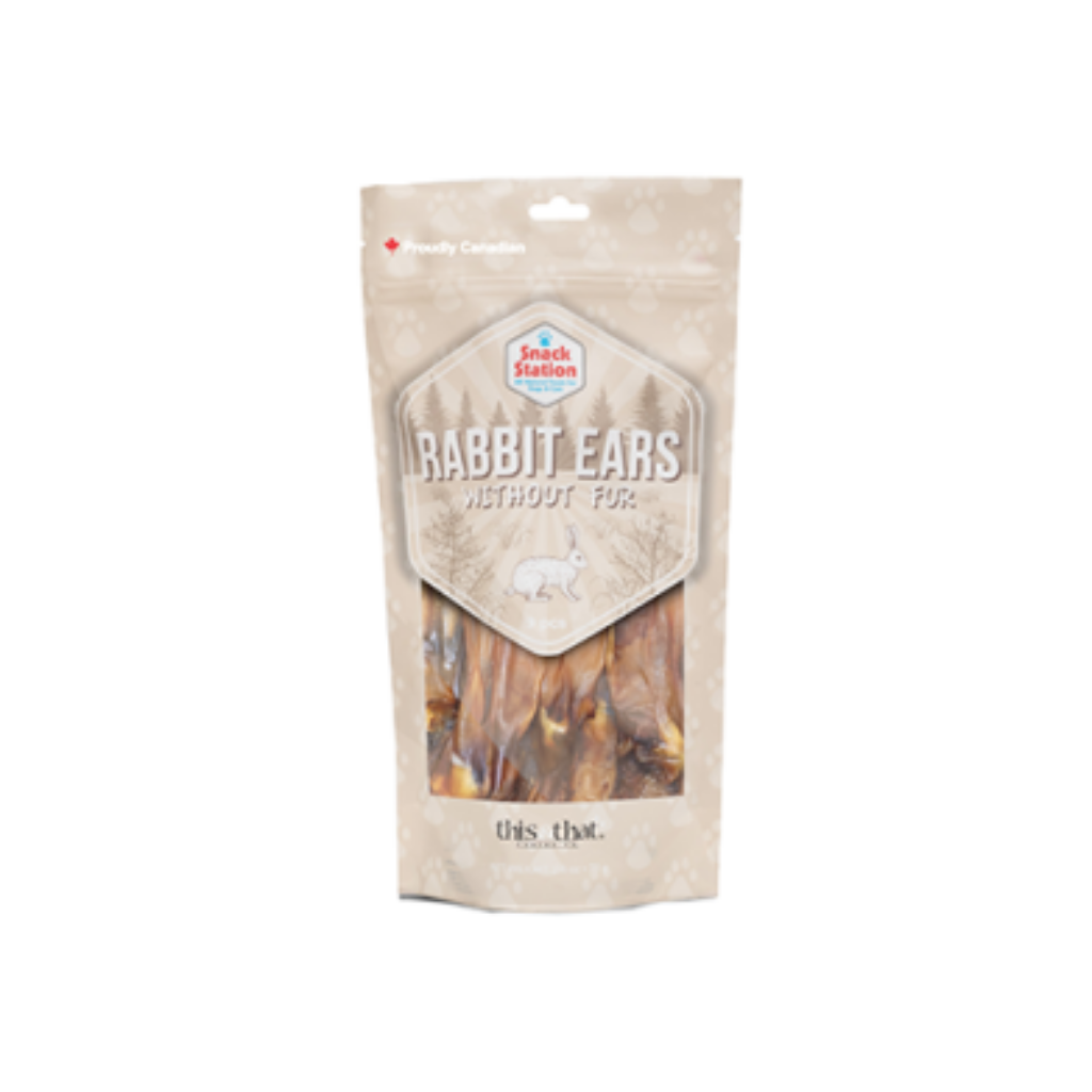 This & That Snack Station Rabbit Ears without Fur Dog Treat (9ct)
