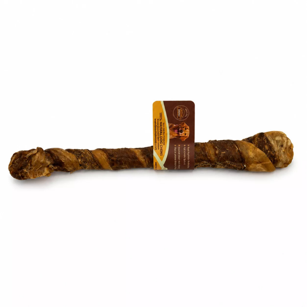 Munchie Bones Buffalo Tail Wrapped with Buffalo Gullet 12"