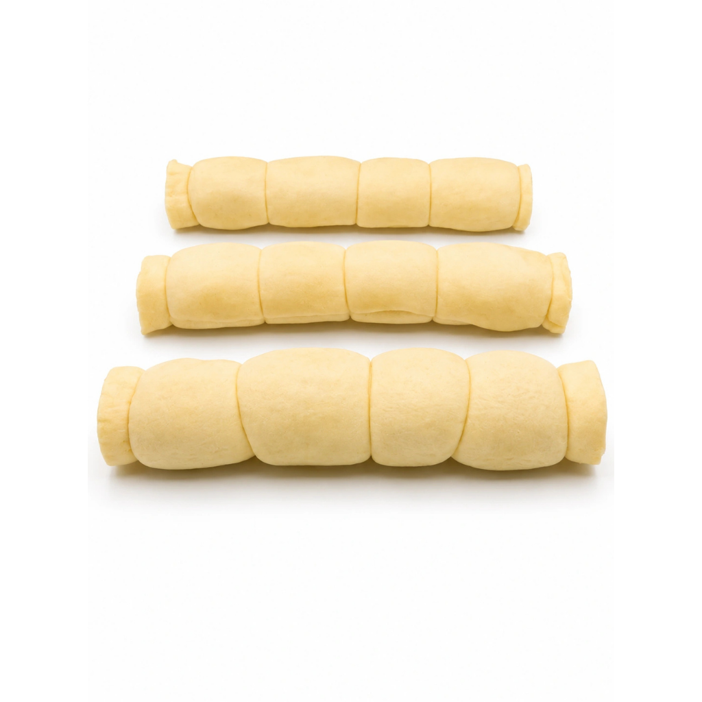 Munchie Bones Buffalo Puffed Cheek Roll White 12"