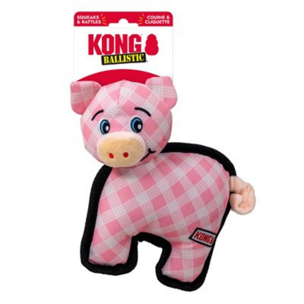 KONG Ballistic Pig Medium Dog Toy