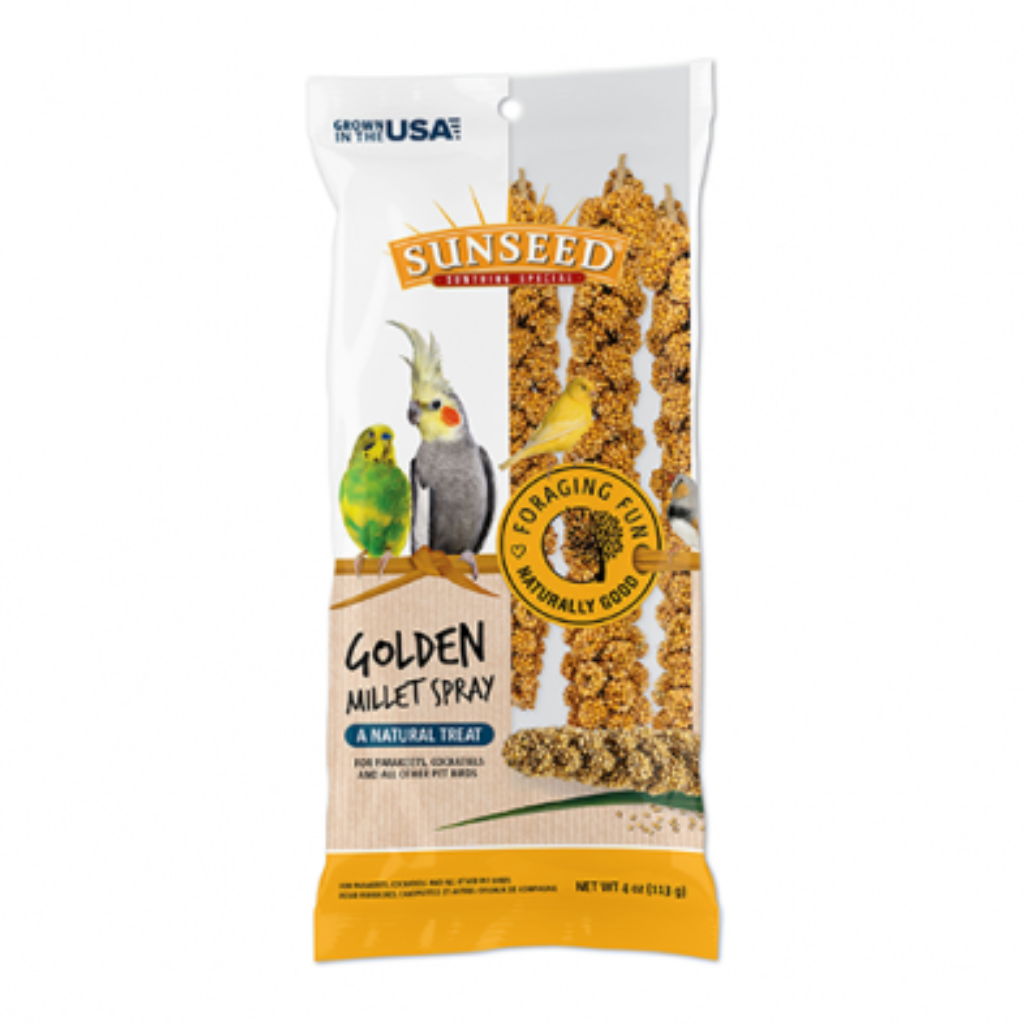 Sunseed Golden Millet Spray Natural Bird Treat (7 pack)