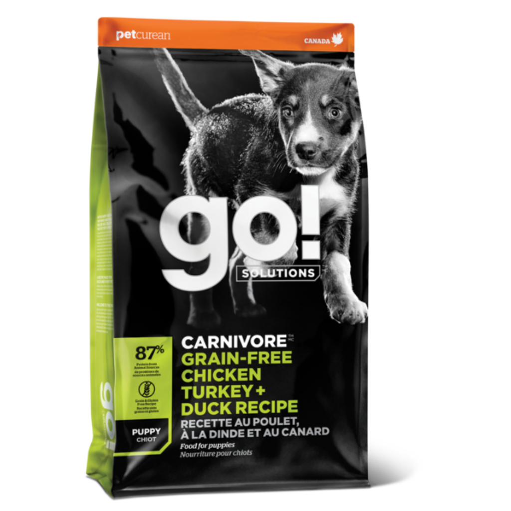 Go! Solutions Carnivore Grain Free Chicken, Turkey, Duck Puppy Dog Food
