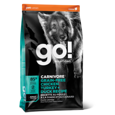 Go! Solutions Carnivore Grain Free Chicken, Turkey, Duck Adult Dog Food