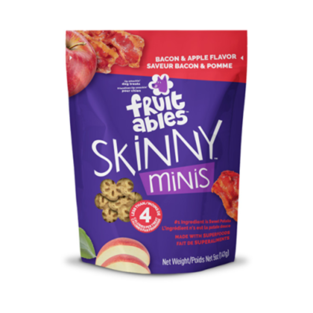 Fruitables Skinny Minis Bacon & Apple Flavor Dog Treats