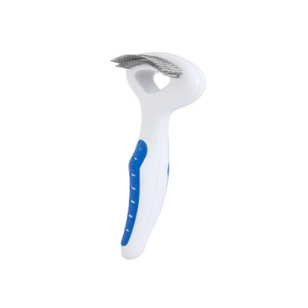 JW Pet GripSoft Double Row Undercoat Rake Regular Teeth