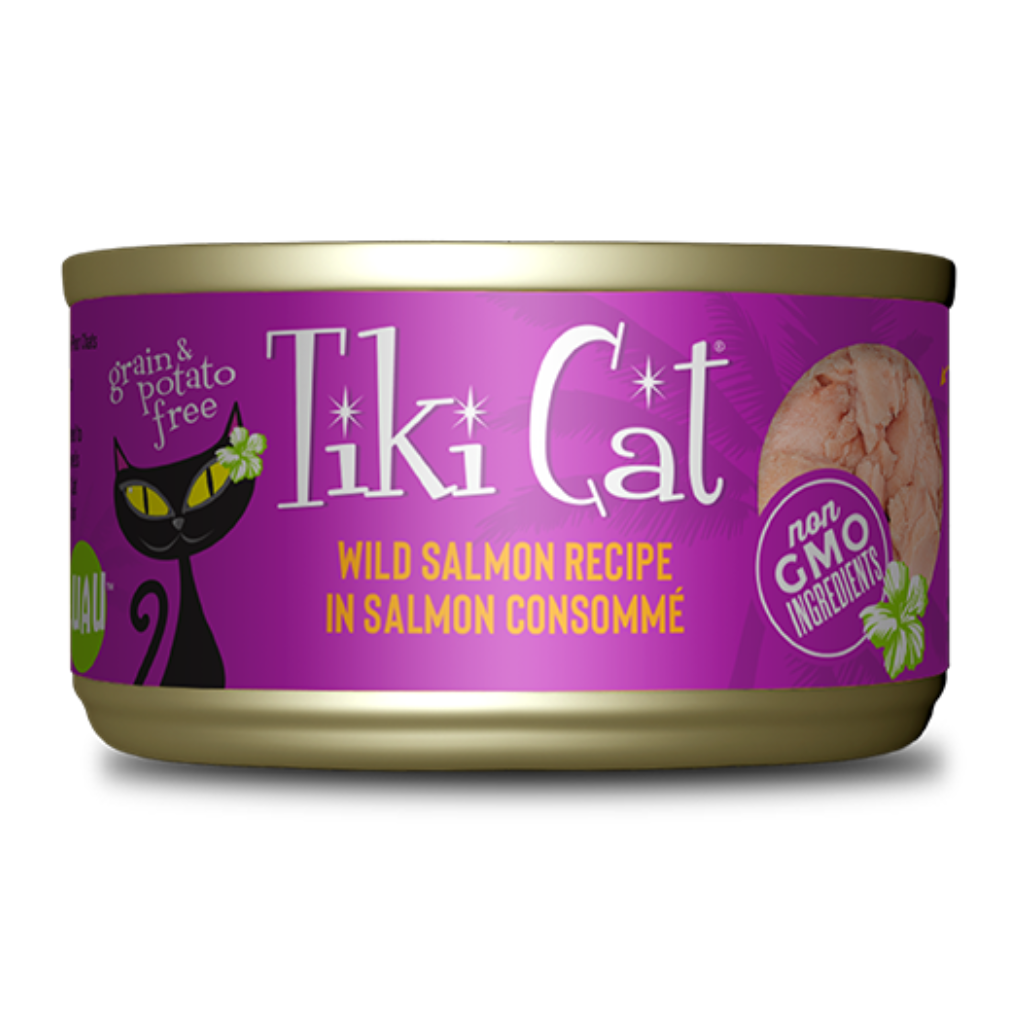 Tiki Cat Luau - Wild Salmon Cat Can