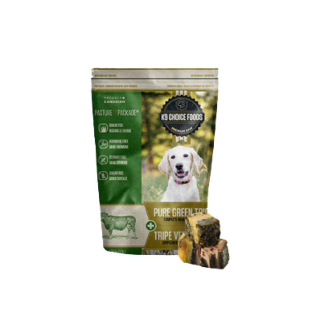 K9 Choice Foods Pure Green Tripe Frozen Dog Food