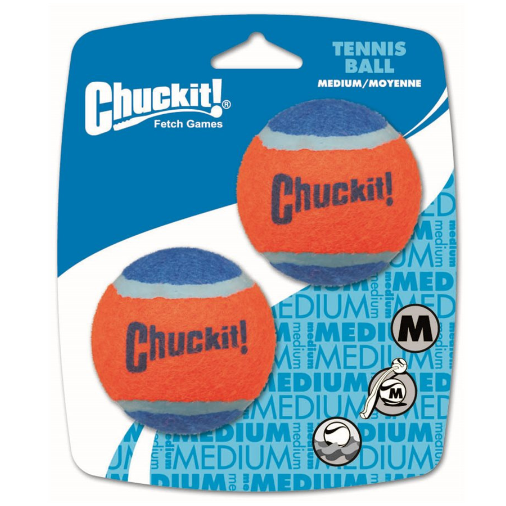 CHUCK IT! Tennis Ball 2 Pack Medium Dog Toy