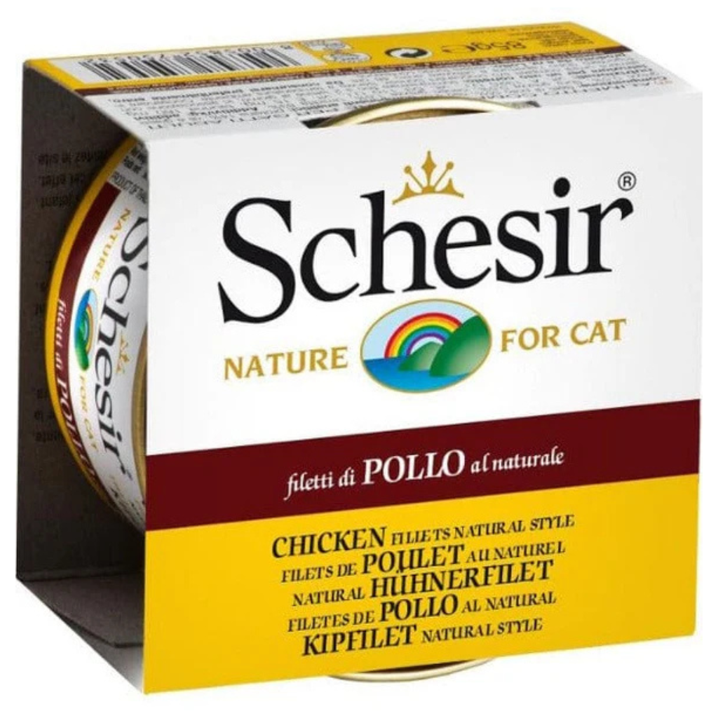 Schesir Chicken Fillets Entrée With Rice Natural Style Cat Can