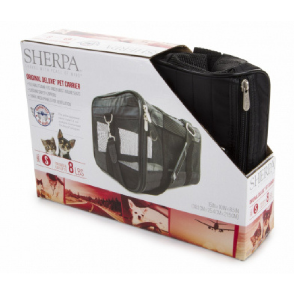 Sherpa Original Deluxe Pet Carrier - Black Small