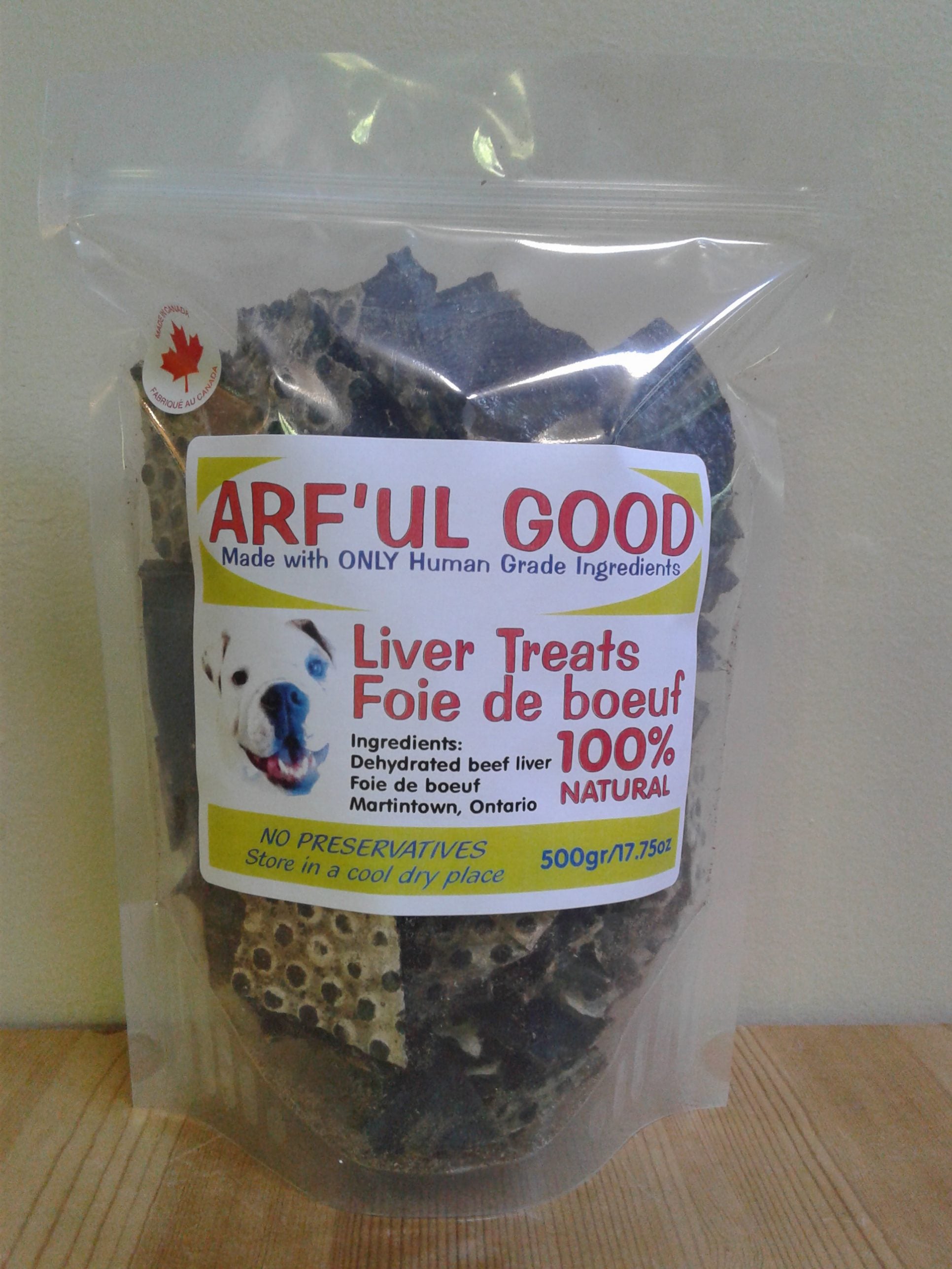 Arf'ul Good Beef Liver Treats