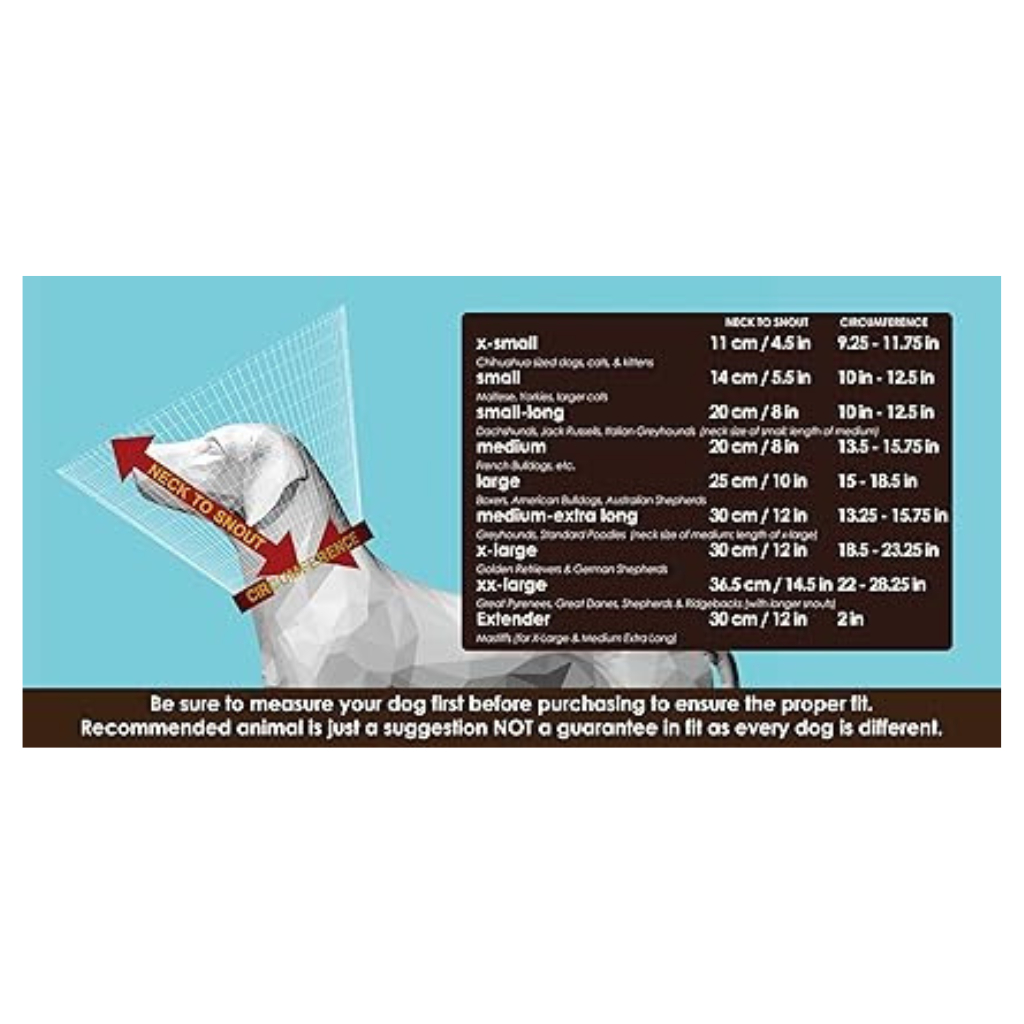 The Comfy Cone Pet Recovery Collar - Black