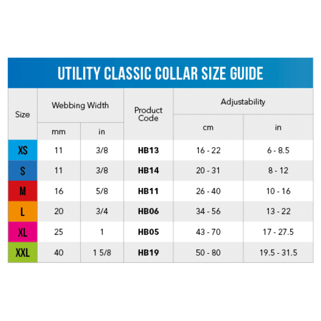 Rogz Utility Classic Dog Collar - Pink