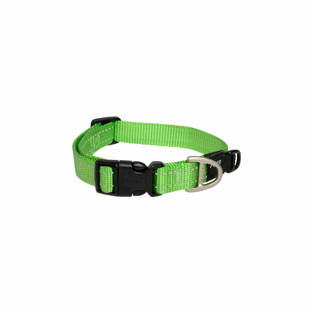 Rogz Utility Classic Dog Collar - Lime