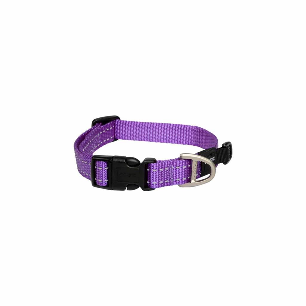 Rogz Utility Classic Dog Collar - Purple