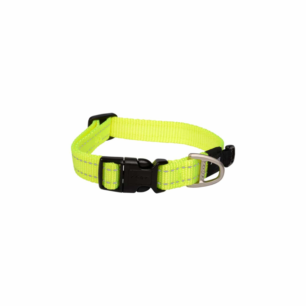 Rogz Utility Classic Dog Collar - Yellow