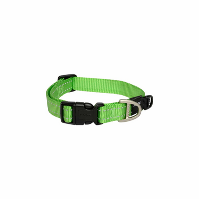 Rogz Utility Classic Dog Collar - Lime