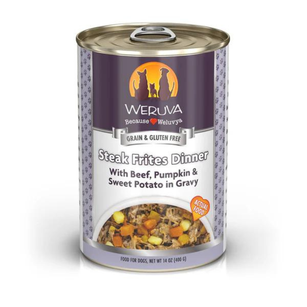 Weruva Classic Steak Frites Dinner Dog Can