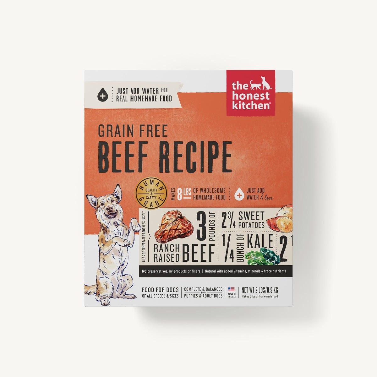 The Honest Kitchen Dehydrated Grain Free Beef Recipe Dog Food