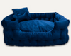 Gooeez Luxury Velour Pet Bed with Accessories