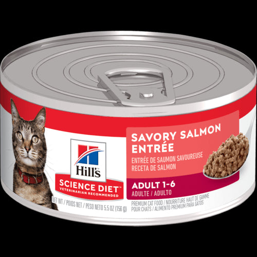 Hill's Science Diet Feline Adult Savory Salmon Entrée Can