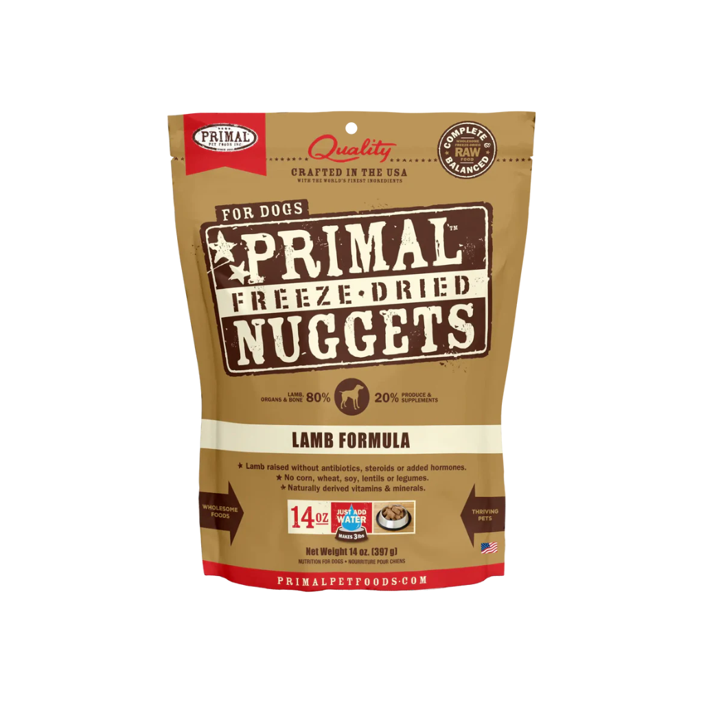 Primal Freeze-Dried Lamb Nuggets Dog Food