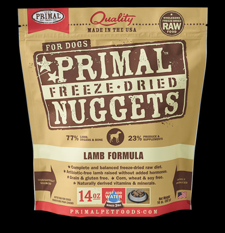 Primal Dog Freeze-Dried Lamb Nuggets