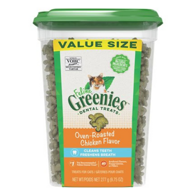 Greenies Dental Treats Oven Roasted Chicken Flavor for Cats