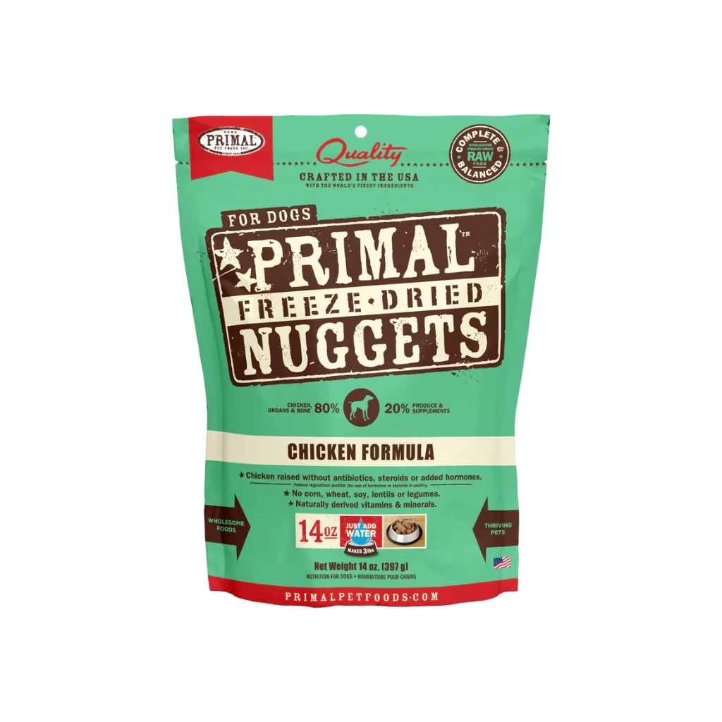 Primal Freeze-Dried Chicken Nuggets Dog Food