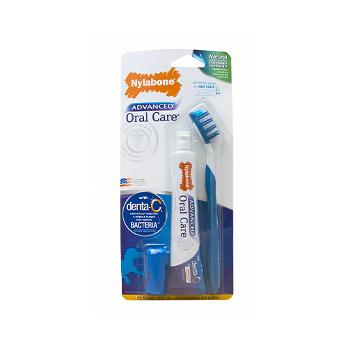 Nylabone Advanced Oral Care Natural Dog Dental Kit