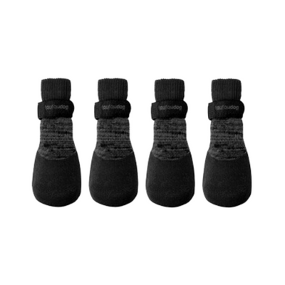 foufouBRANDS foufou dog Rubber Dipped Socks - Black