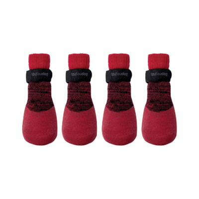 foufouBRANDS foufou dog Rubber Dipped Socks - Red