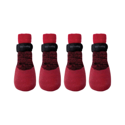 foufouBRANDS foufou dog Rubber Dipped Socks - Red