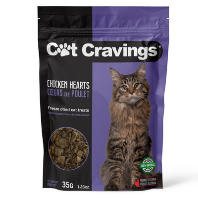 Cat Cravings Freeze Dried Chicken Hearts