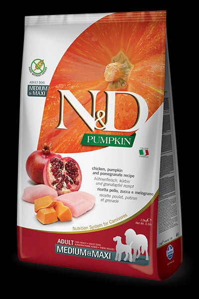 N&D Pumpkin Chicken and Pomegranate Maxi for Dogs