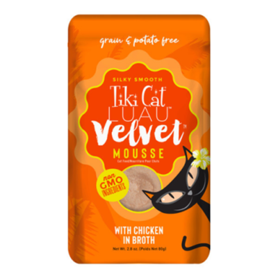 Tiki Cat Velvet Mousse - Chicken in Broth Cat Pouch