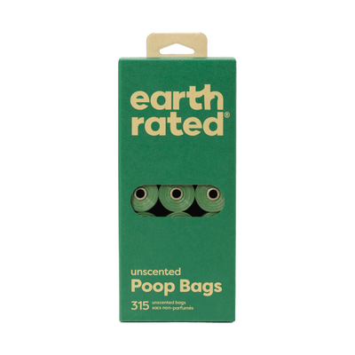 Earth Rated Poop Bags on Refill Rolls Unscented (21 Rolls)