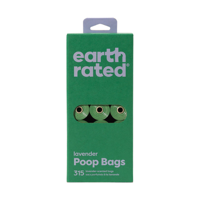 Earth Rated Poop Bags on Refill Rolls Lavender Scent (21 Rolls)