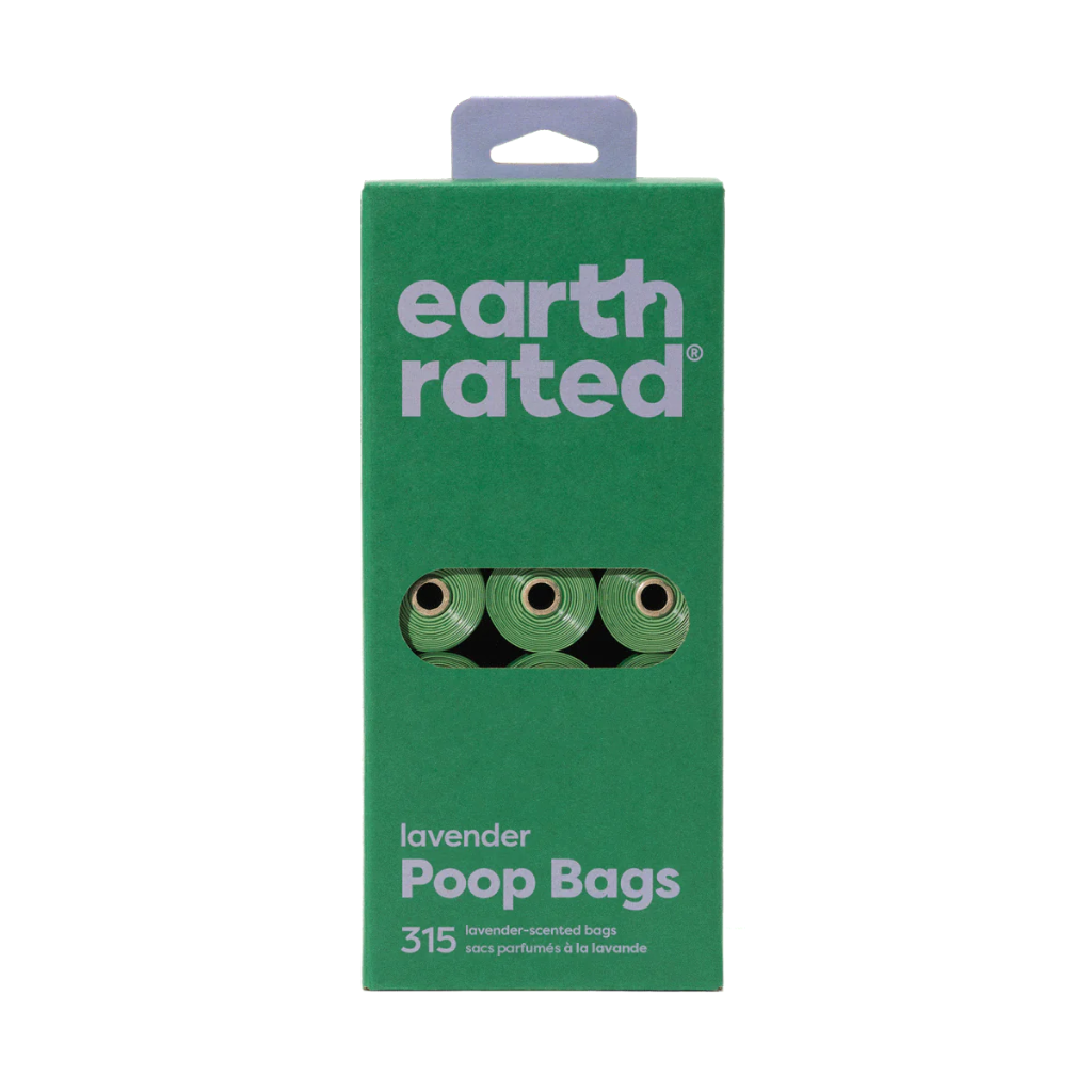 Earth Rated Poop Bags on Refill Rolls Lavender Scent (21 Rolls)