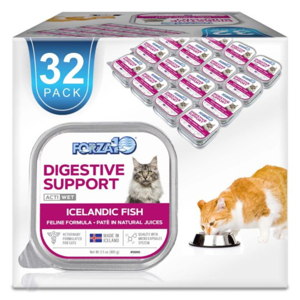 Forza10 Nutraceutic Actiwet Digestive Support Icelandic Fish Recipe Wet Cat Food