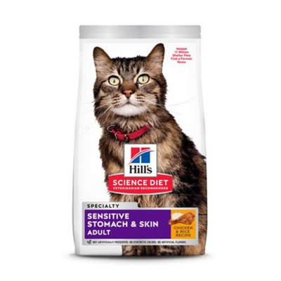 Hill's Science Diet Sensitive Stomach & Skin Chicken & Rice Cat Food