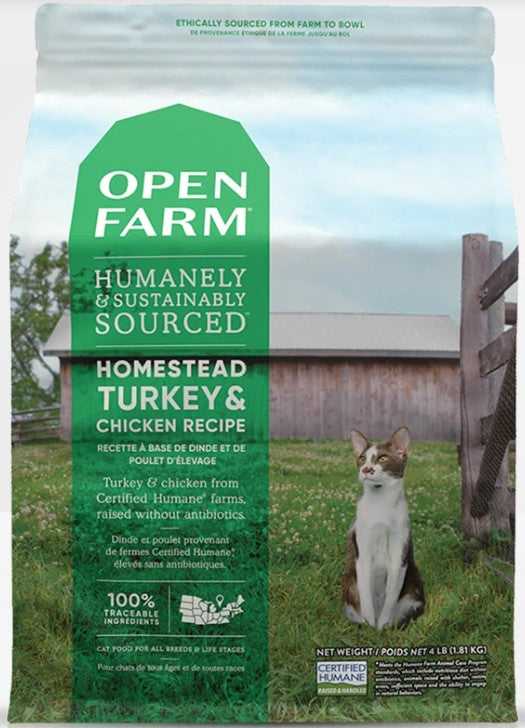 Open Farm Grain Free Homestead Turkey & Chicken Dry Cat Food