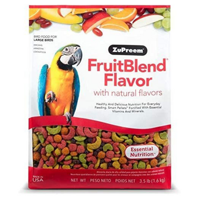 ZuPreem Fruitblend Food For Macaws, Parrots, Cockatoos & Other Large Birds